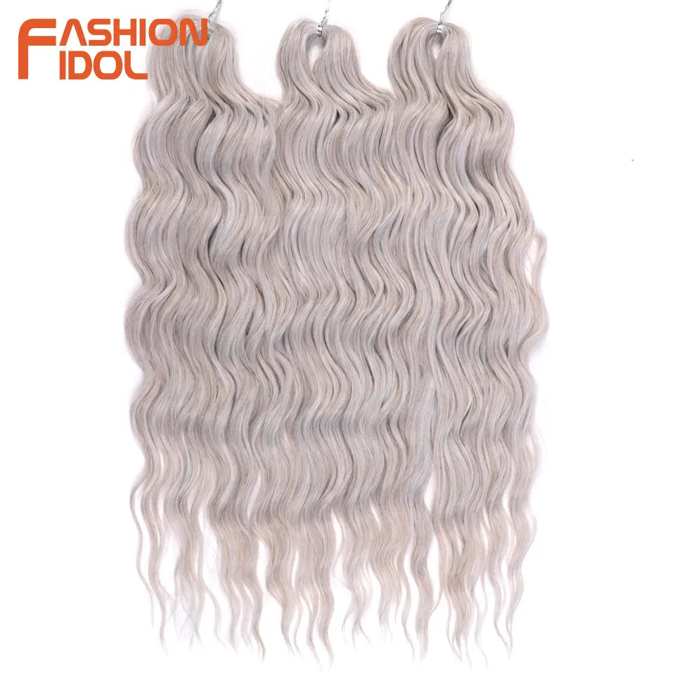 Anna Hair Synthetic Loose Deep Wave Braiding Hair Extensions 24 Inch