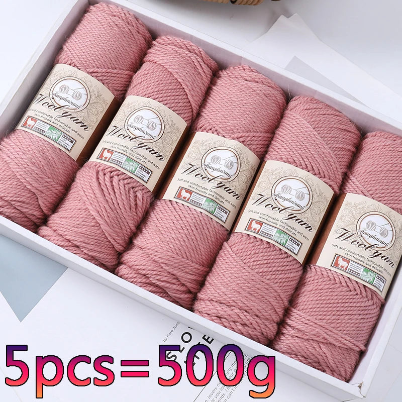 500g 1 Large Bag of Alpaca Wool Chunky Knitting Yarn, Handmade