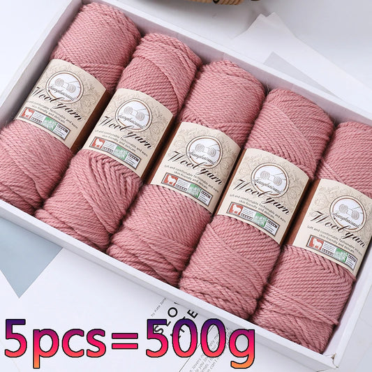 500g 1 Large Bag of Alpaca Wool Chunky Knitting Yarn, Handmade