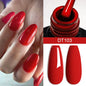 MEET ACROSS 7ml Red Gel Nail Polish Crystal Semi Permanent Soak Off UV