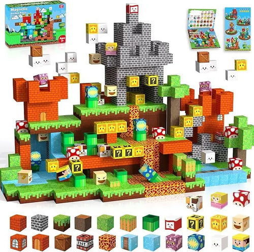Magnetic Building Blocks Mine World Magnet Cube for Stacking
