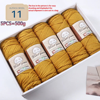 500g 1 Large Bag of Alpaca Wool Chunky Knitting Yarn, Handmade