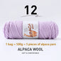 500g High-Quality Alpaca Wool Yarn 245 Thick Wool Yarn Casual Knitting