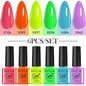 LILYCUTE 6Pcs/set 7ml Coffee Series Gel Nail Polish Kit 125 Colors