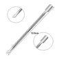 Double-ended Stainless Steel Cuticle Pusher Dead Skin Push Remover For