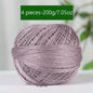 1PC Premium Mercerized Silk Lace Yarn Bundle-Soft, Durable, Vibrant