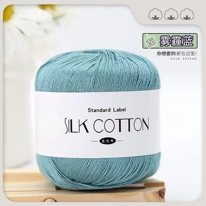 50g/PC Silk Lace Cotton Milk Crochet Yarn Baby Hand-Knitted Warm Soft