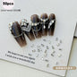 1Bag 3D AB/Clear Mixed-Shaped Round Nail Art Charms Sparkly Flatback
