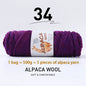 500g High-Quality Alpaca Wool Yarn 245 Thick Wool Yarn Casual Knitting