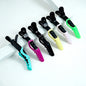 9Pc Alligator Clips Hairdresser Clips Steel Needle Tip Tail Comb Heat