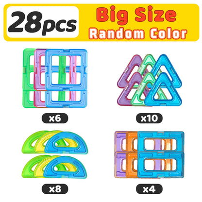 DIY Magnetic Block, Large STEM Construction Toy Set, Educational