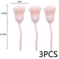 Pink Rose Soft Brush For Manicure Nail Art Dust Brush Nail Dust Brush