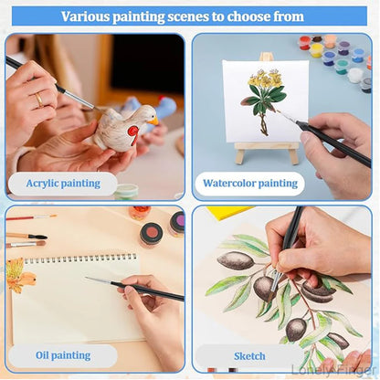Miniature Paint Brushes Drybrush Set, Detail Paint Brushes for