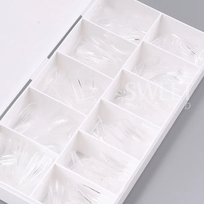 550pcs Soft Gel Nail Tips Medium Short Almond Coffin Full Cover Matte