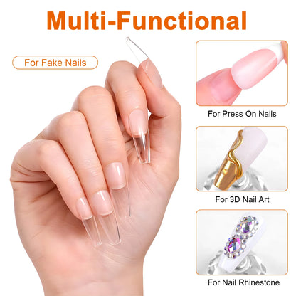 30g Solid Nail Glue Gel for False Nail Tips, Huge Capacity Press on