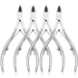 Professional Cuticle Cutter Nail Nippers Scissors Manicure Pusher