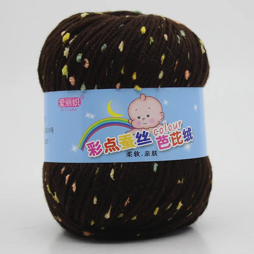High Quality Worsted Wool Thread Colorful Eco-dyed Needlework Baby