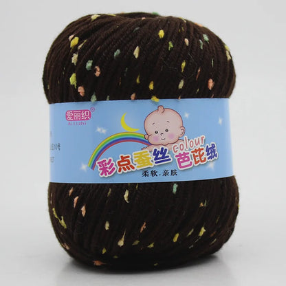 High Quality Worsted Wool Thread Colorful Eco-dyed Needlework Baby