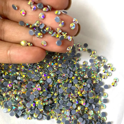 Crystal Clear AB Hotfix Rhinestones Glass Strass Hot Fix Rhinestones