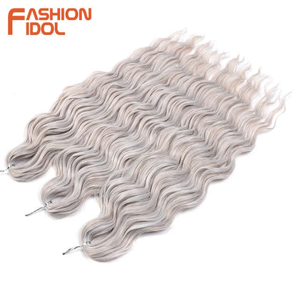 Anna Hair Synthetic Loose Deep Wave Braiding Hair Extensions 24 Inch