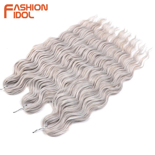 Anna Hair Synthetic Loose Deep Wave Braiding Hair Extensions 24 Inch