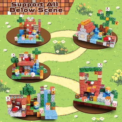 Magnetic Building Blocks Mine World Magnet Cube for Stacking