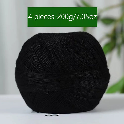 1PC Premium Mercerized Silk Lace Yarn Bundle-Soft, Durable, Vibrant