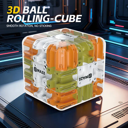 3D Puzzle Ball-Rolling Magic Cube Maze Children Labyrinth Fidgeting