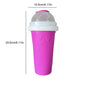 300ML Slushie Maker Cup Silicone Portable Smoothie Squeeze Cup Quick