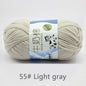 50Gram/Set Milk Cotton Yarn Crochet Line High-quality 5 Strand Milk