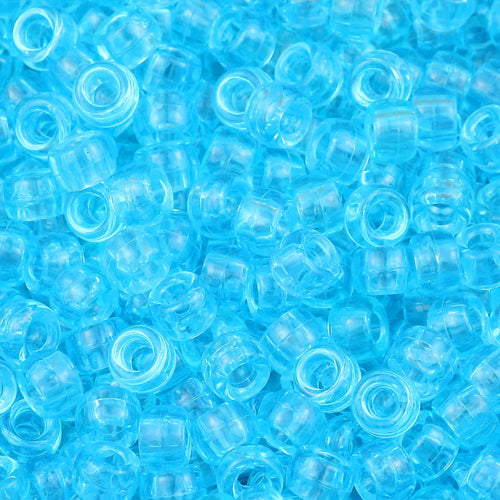 100/200/400pcs 6x9mm Solid Color Large Hole Pony Beads DIY Jewelry