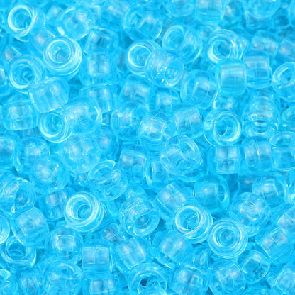 100/200/400pcs 6x9mm Solid Color Large Hole Pony Beads DIY Jewelry