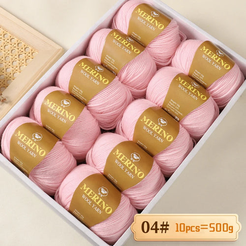 500g of High-Quality 212 Medium-Fine Alpaca Wool Yarn 10 pack