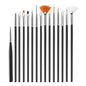 5/20Pcs Nail Art Brush Design Tip Painting Drawing Carving Dotting Pen