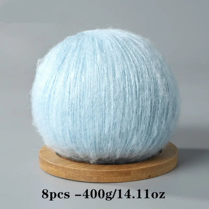 8pcs 400g Mohair Yarn For Crocheting And Knitting DIY Pet Toys  DIY