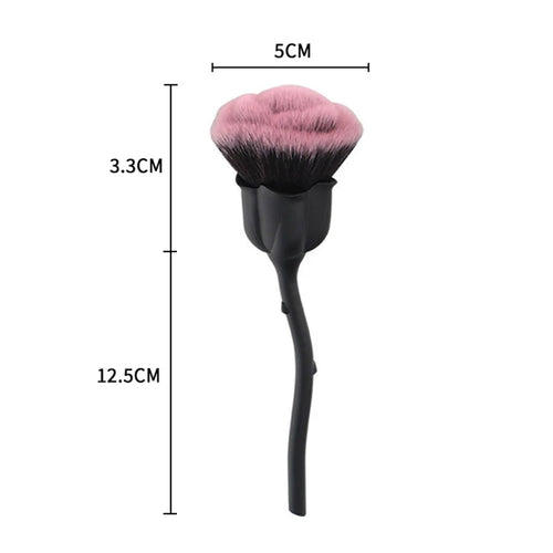 Pink Rose Soft Brush For Manicure Nail Art Dust Brush Nail Dust Brush