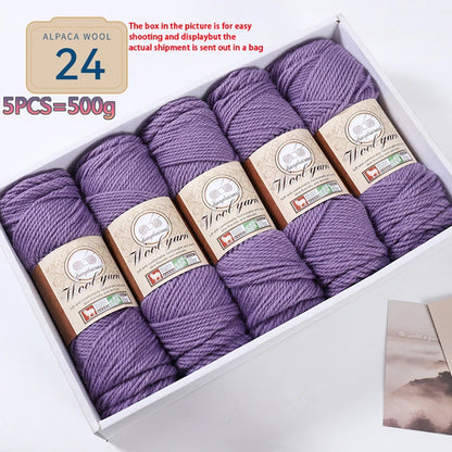 500g 1 Large Bag of Alpaca Wool Chunky Knitting Yarn, Handmade