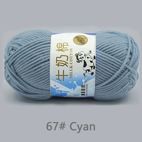 50Gram/Set Milk Cotton Yarn Crochet Line High-quality 5 Strand Milk