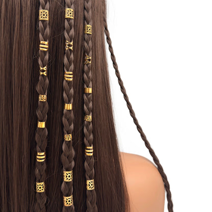 40PCS/Set Elegant Hollow Out Hair Rings With Different Patterns For