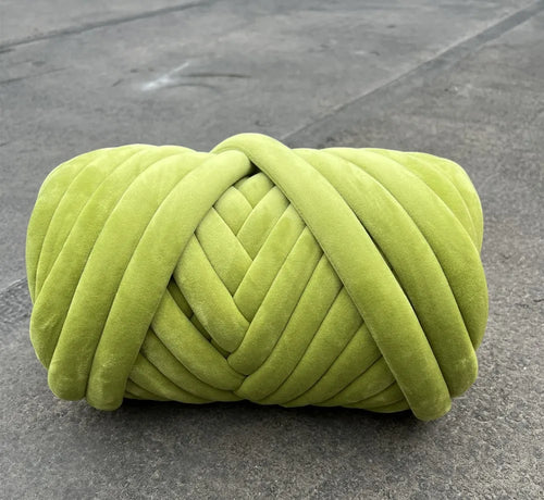 1KG 1000G Super Velvet Chunky Yarn Thick Bulky Giant Thread White Bag