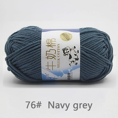 50Gram/Set Milk Cotton Yarn Crochet Line High-quality 5 Strand Milk