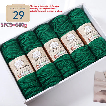 500g 1 Large Bag of Alpaca Wool Chunky Knitting Yarn, Handmade