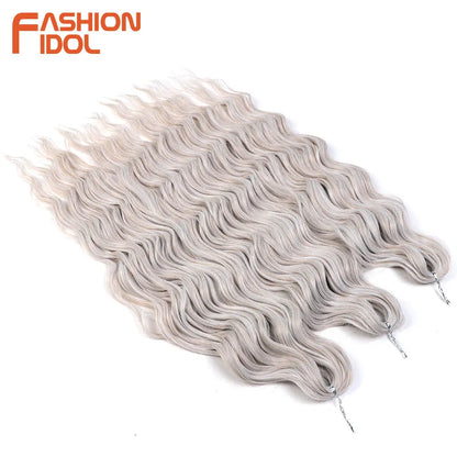 Anna Hair Synthetic Loose Deep Wave Braiding Hair Extensions 24 Inch