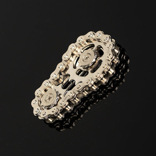 Bicycle Chain Finger Spinner, Silent CNC Machined Stainless Steel Gear