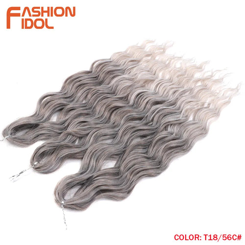 Anna Hair Synthetic Loose Deep Wave Braiding Hair Extensions 24 Inch