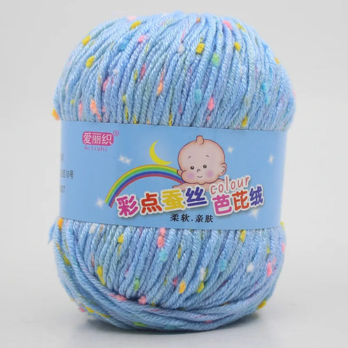 High Quality Worsted Wool Thread Colorful Eco-dyed Needlework Baby
