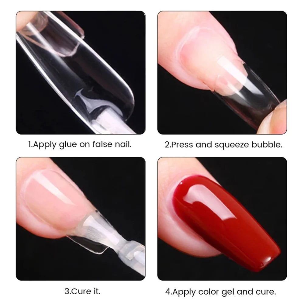 550pcs Soft Gel Nail Tips Medium Short Almond Coffin Full Cover Matte