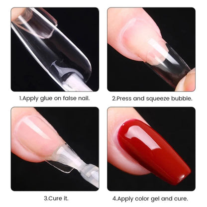 550pcs Soft Gel Nail Tips Medium Short Almond Coffin Full Cover Matte