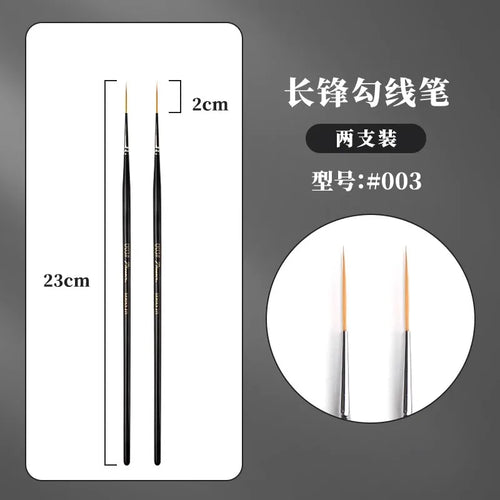 1/2/3/5pcs Rigger Artist Paint Brush Extra Long Fine Point Liner Tip