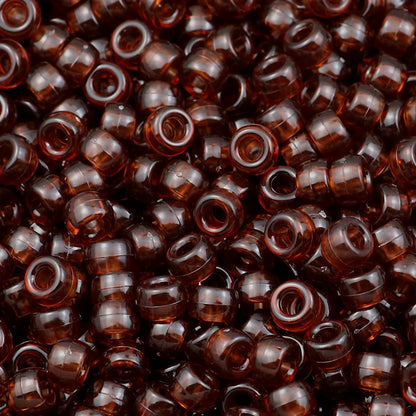 100/200/400pcs 6x9mm Solid Color Large Hole Pony Beads DIY Jewelry